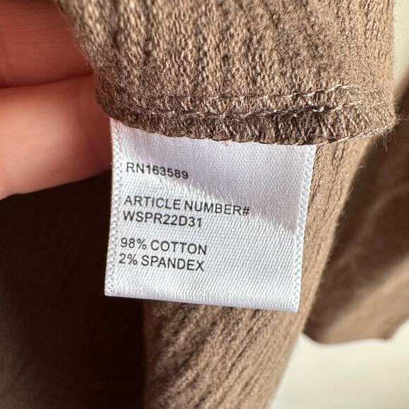 Who What Wear Collection Sabrina Textured Wrap Midi Dress Brown S - Picture 8 of 10